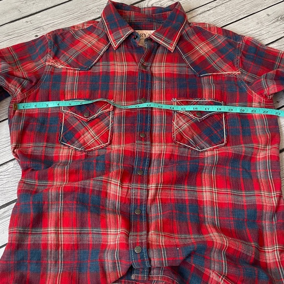 RYAN MICHAEL PLAID SHIRT RED & BLUE
Size L - Picture 10 of 11